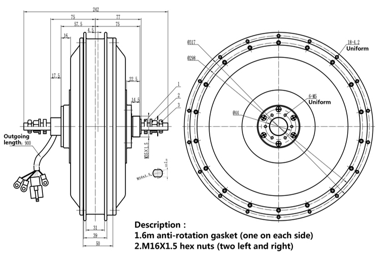 طقم دراجة كهربائية QS 273 V3 7 - مراجعة 72V 5000W Hub Motor Kit وسعره